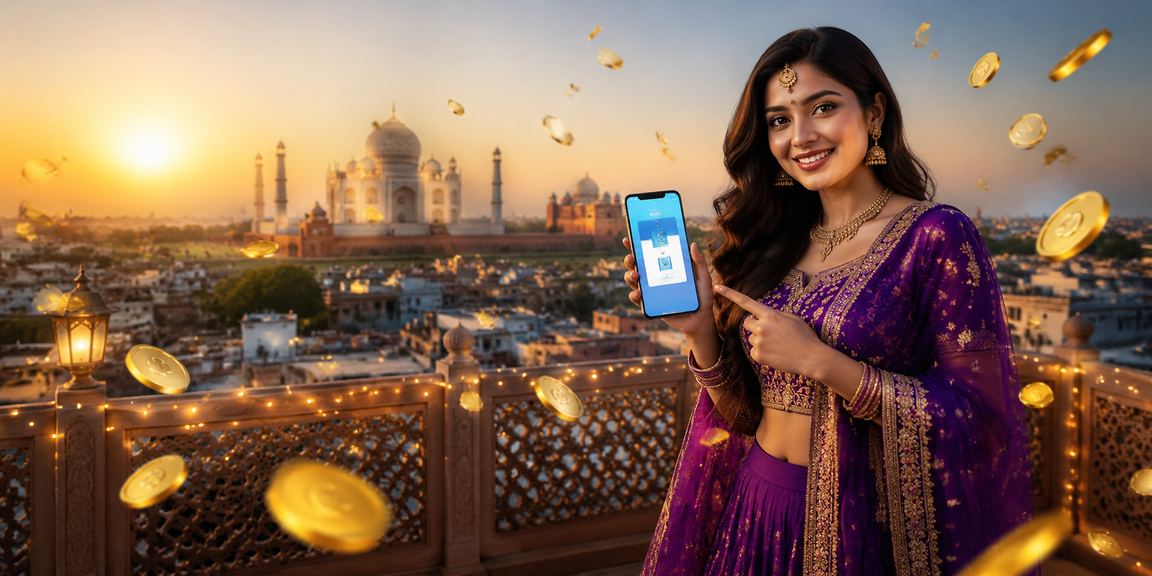 Promotional cricket and casino offers seen on mobile in Agra